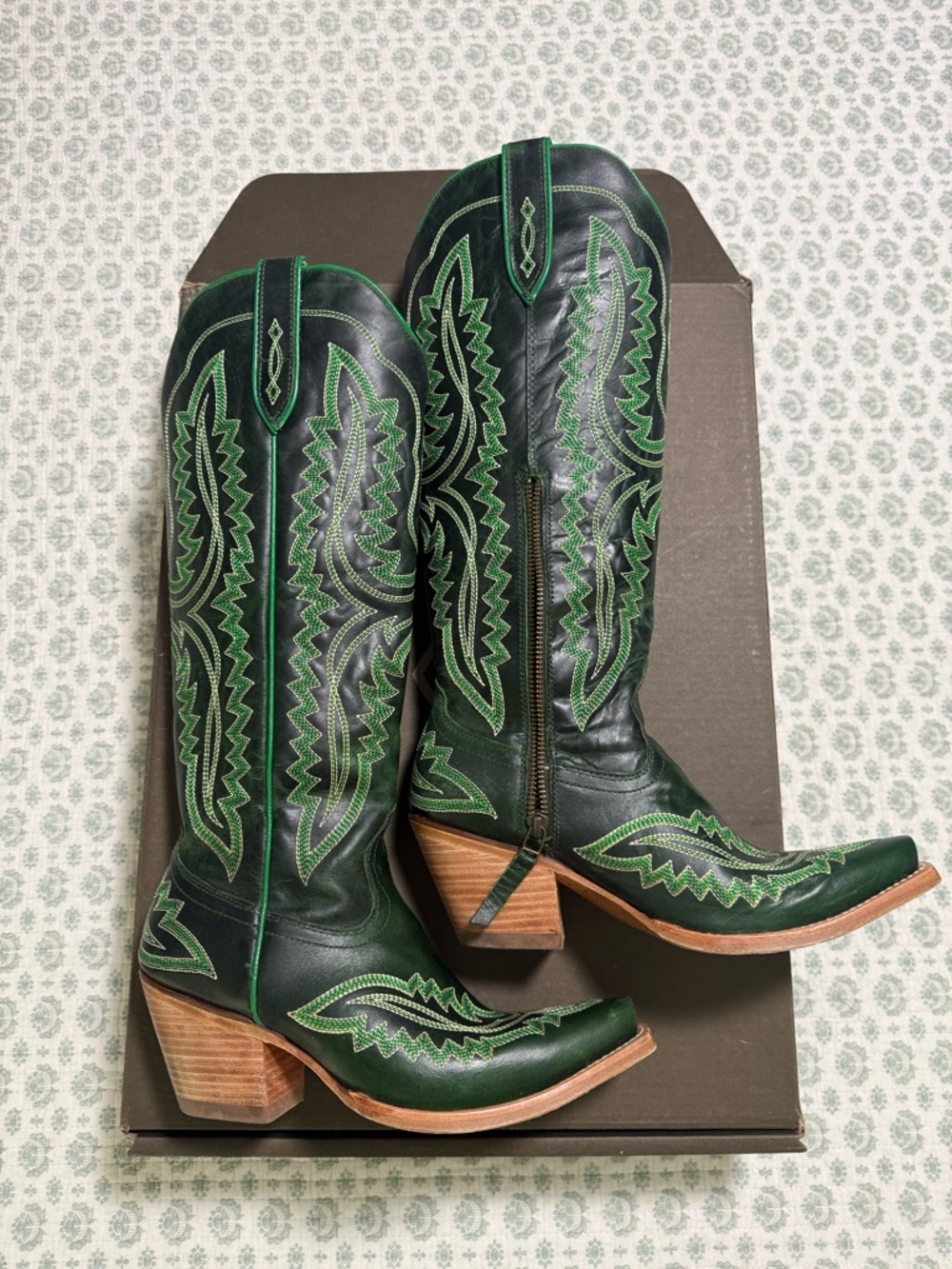 Women’s Ariat Casanova Cowboy Boots Lucky Clover Size 7.5 - Picture 11 of 14